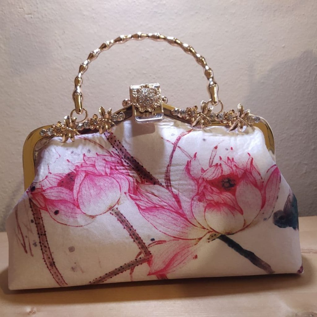 Clutch Handbag - Elegant Silk Bag